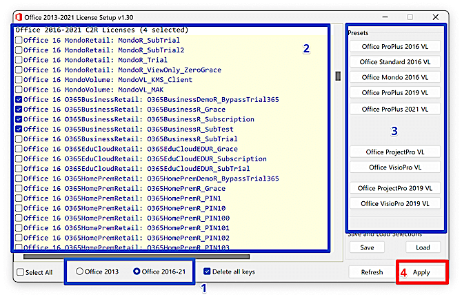 Активация Microsoft Office через Office 2013-2021 CR2 License Setup Активация Microsoft Office через Office 2013-2021 CR2 License Setup